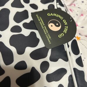 NWT Urban Outfitters Cow Print Gaming on the go Console Travel Case